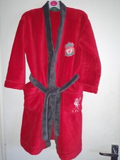 M&S Liverpool FC LFC red fleece dressing gown - 7-8 years - EXC
