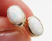 9CT OPAL EARRINGS CABOCHON