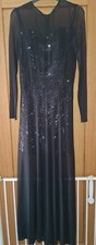 Never Worn Black Debut Double Layered Dress Size 12
