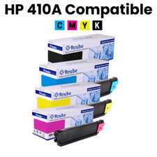 Toner Compatible for HP 410A CMYK Toner Bundle fits M452DN M452NW M377DW