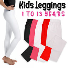 Girls Kids leggings Cotton Full Length 1 - 13 years Fitting comfortable Leggings