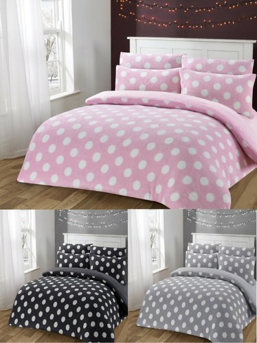 Polka dot teddy fleece - polka,