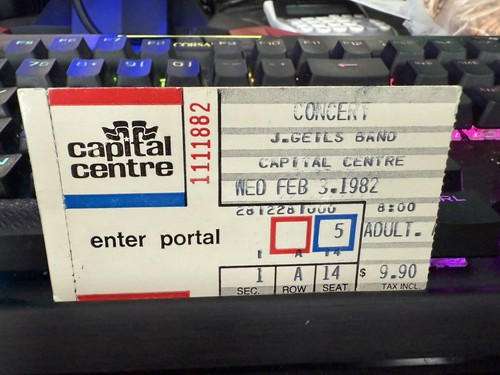 Geils band capital centre - geils,