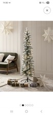 Next Slim Snowy 6ft Christmas Pre Lit Tree White LED Lights