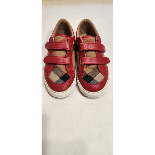 Burberry kids red leather - burberry,