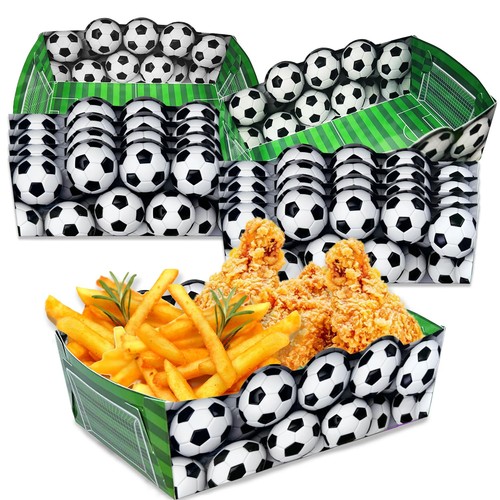 Pack soccer paper food boat - 36,