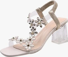 Rhinestone Floral Transparent