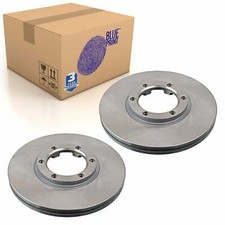 Pair of Front Brake Disc Fits Campo Pick up Frontera A Vauxh Blue Print ADZ94302
