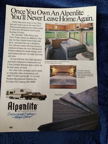 1990 alpenlite fifth wheel - 1990,