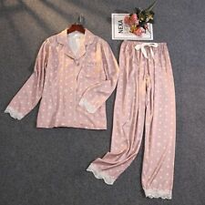 2Pcs Lace Pajama Set Thin