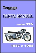 TRIUMPH Parts Manual 3TA Model