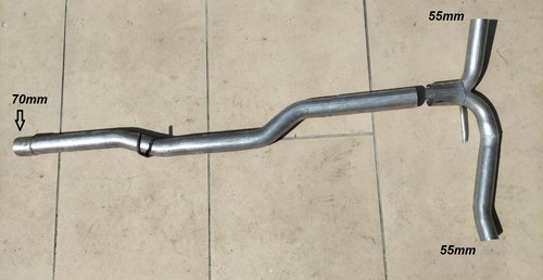 Exhaust centre pipe - pipe, y-