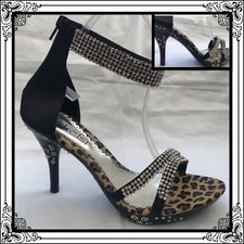 WOMENS LADIES MID HEEL BRIDAL