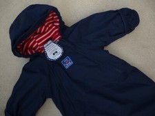 Jojo Maman Bebe SNOWSUIT 3-6m NEW 💙  Fleece Lined All In One PRAMSUIT RRP £56