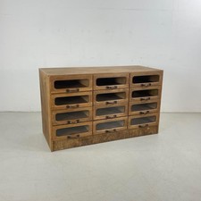 VINTAGE INDUSTRIAL 1930s HABERDASHERY CABINET CHEST SHOP DISPLAY DRAWERS #4682