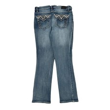 Earl Jeans Studded Jeans - 30W UK 8 Light Wash Cotton Blend