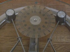 Vintage Retro Glass/metal Bathroom Weighing Scales Body Weight Management -2.8kg