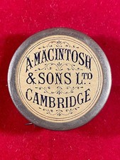 Rare Antique Miniature Tape Measure Advertising A. MCINTOSH & SONS LTD c1890