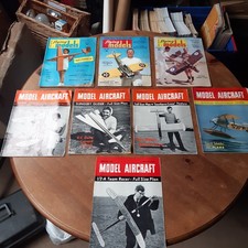 8x Vintage Flying Models and Model Aircraft Magazines 1964 and 1965