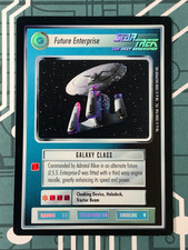 star trek ccg reflections foil Future Enterprise ship card Ultra Rare ur urf tng
