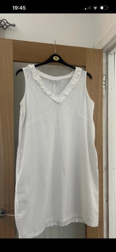 Next white linen blend summer - linen,