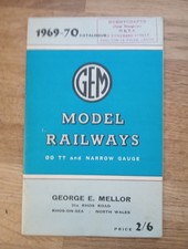 Vintage Gem Model Railways Catalogue George Mellor 1969 / 1970 Inc Supplement