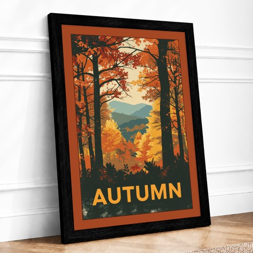 Autumn through the trees - autumn,