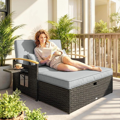 Outsunny double garden rattan - outsunny,