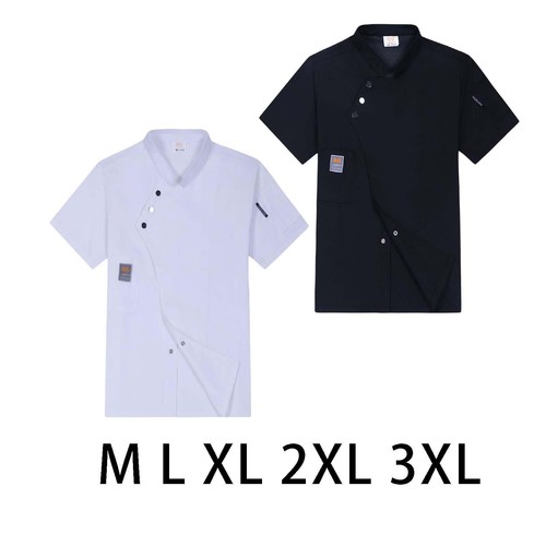 Men women chef coat short - men,