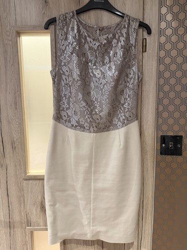 Next petite dress beige gold - petite,