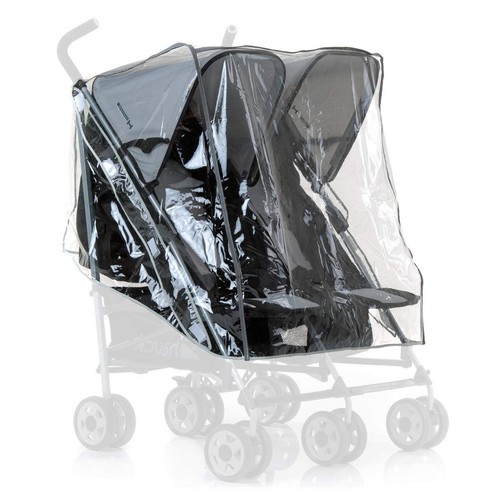 Hauck twin stroller - stroller, raincover