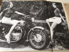 AMERICAN GUICE TONI TWINS BSA ROAD ROCKET MOTORCYCLE ARTICLE.