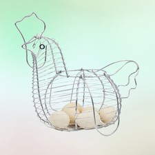 Plated Silver Hen Shaped Egg