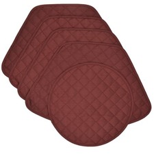 Quilted Burgundy Silky Dupioni