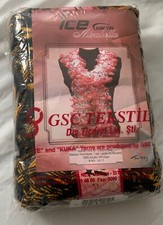 Ice yarns Mirabella ruffle scarf yarn 100g x 4 black and orange