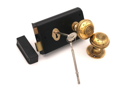 Victorian black door - black, rim