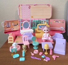 Rare DeAO Happy Little RV Cute Pink Kawaii Camper Van w Doll Accessories Toy