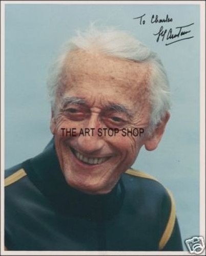 Jaques cousteau signed photo - signed,