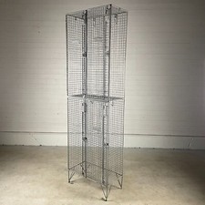 Vintage Steel 4 Door Wire Locker