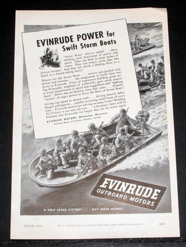 1943 old wwii magazine print - 1943,