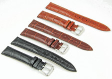 Genuine Leather Watch Strap Buckle With Spring Bars for Casio Sekonda Citizen