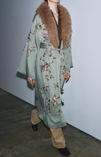 ZARA FAUX FUR COLLAR KIMONO ZW