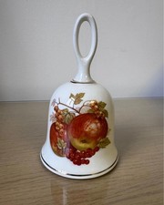 Sadler England porcelain altar bell with fruit design – vintage – very good