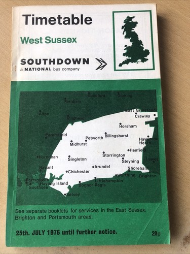Southdown bus timetable west - bus,