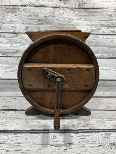 Antique wooden wood barrel - wooden,