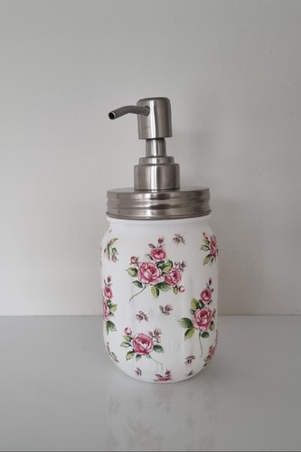 Handmade rose mason jar soap - handmade,