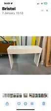 Habitat Perouse Gloss White Dressing Table (110 x 80 x 42)cm  Grey Interior