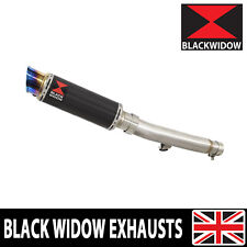 GSX1400 K1-K8 2001-2008 4-1 Exhaust Silencer Kit 230mm Round Carbon/Blue CL23R