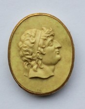 EARLY 19TH CENTURY GRAND TOUR WAX PORTRAIT CAMEO, UNKNOWN ROMAN EMPEROR (14).