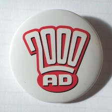 2000 AD COMIC LARGE BUTTON